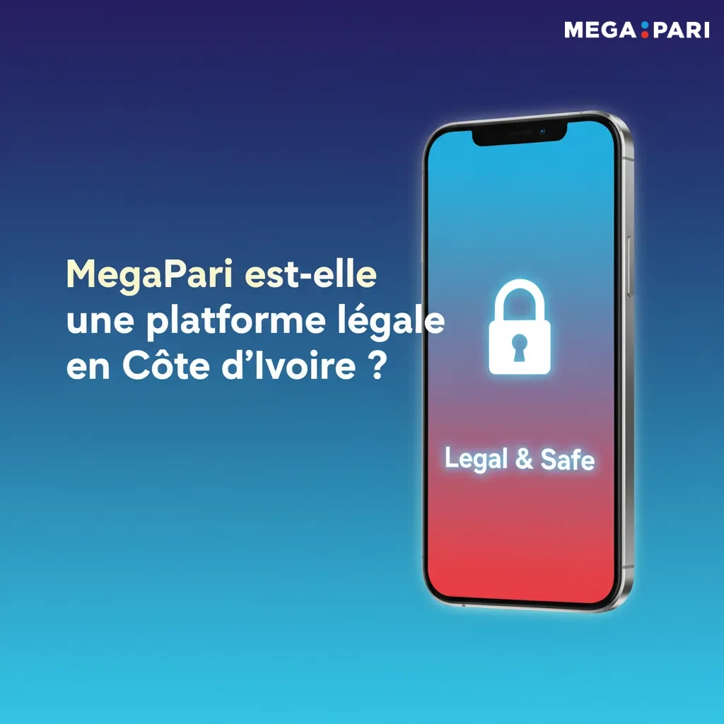 Illustration MegaPari: conformité en Côte d’Ivoire, licence internationale, KYC, jeu responsable, 18+.