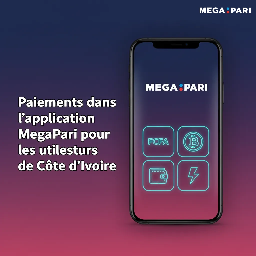 MegaPari Côte d’Ivoire: paiements via Mastercard, Visa, Bitcoin, Tether, Binance, Neteller, Skrill; dépôts instantanés.