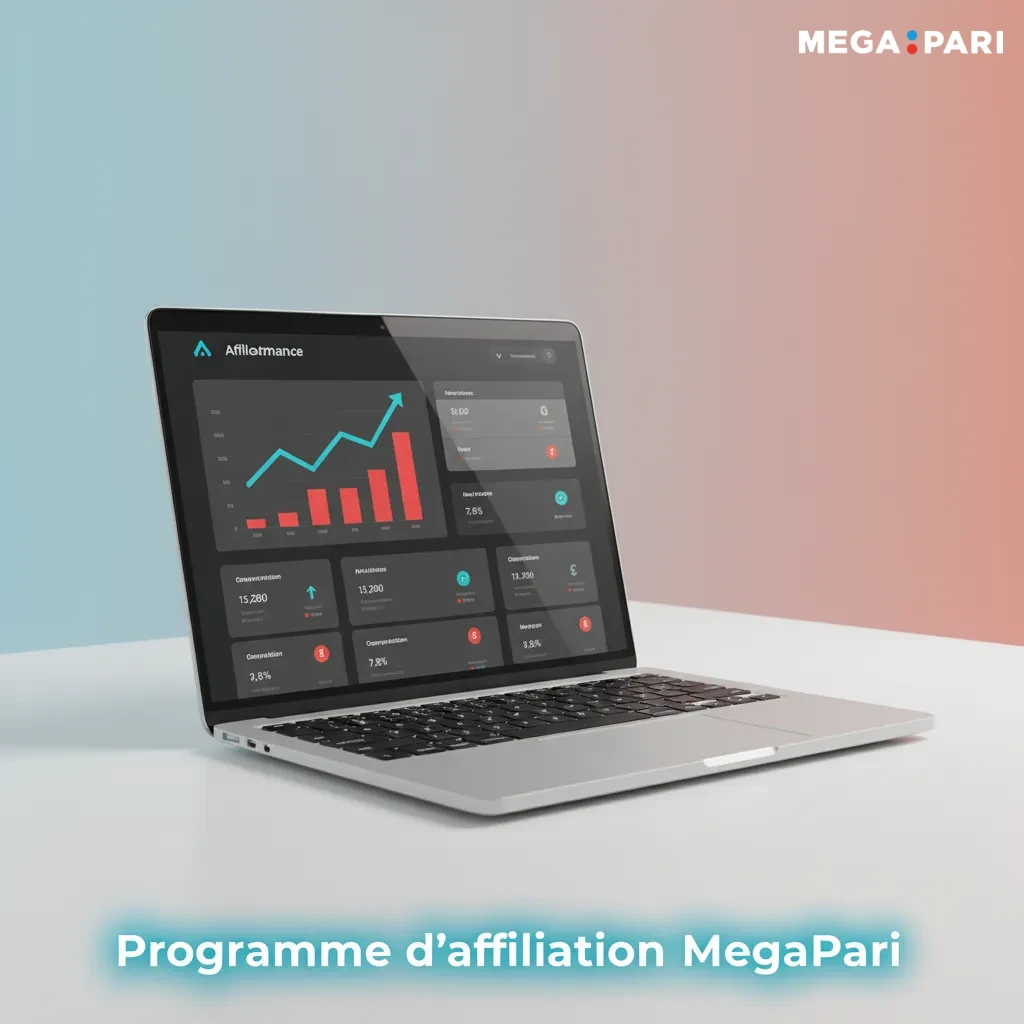 Bannière Programme d’affiliation MegaPari: modèles flexibles, outils de suivi, créas locales, reporting transparent.