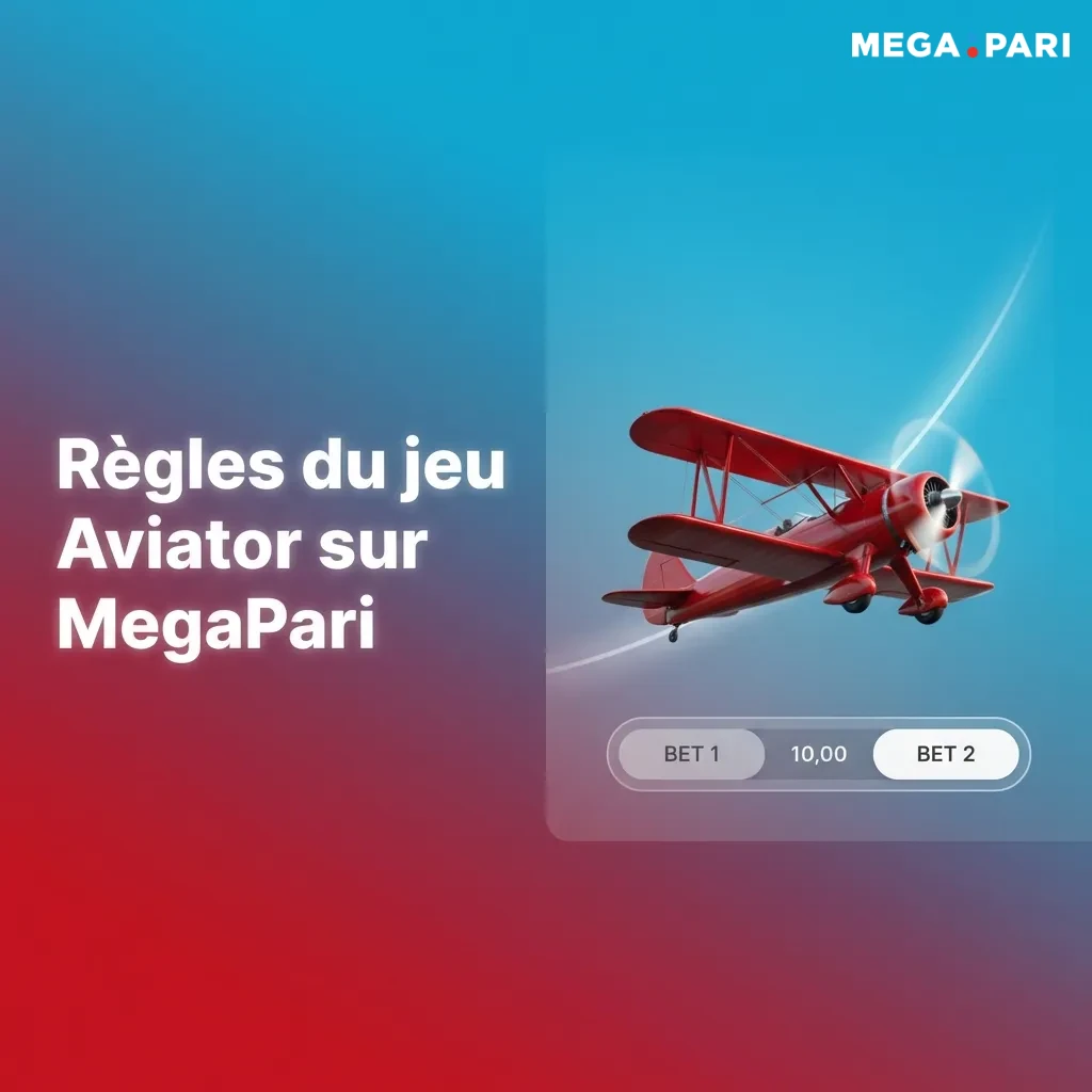 Avion décollant avec multiplicateur croissant dans le jeu Aviator sur MegaPari, illustrant les règles du jeu crash